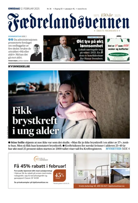 Cover of Faedrelandsvennen