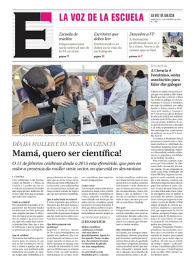 Cover of La Voz de Galicia (Vigo) - La Voz de la Escuela