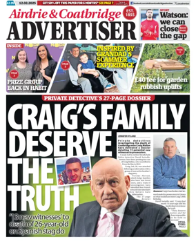 Cover of Airdrie & Coatbridge Advertiser