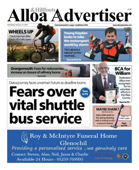 Cover of Alloa Advertiser