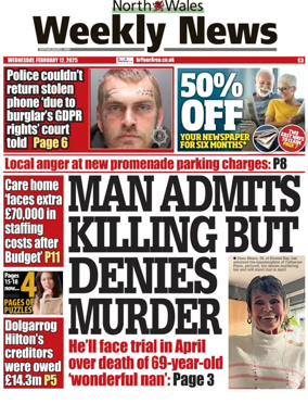 Cover of North Wales Weekly News