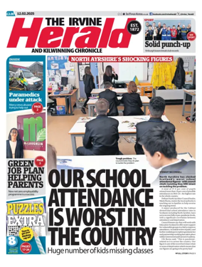Cover of The Irvine Herald and Kilwinning Chronicle