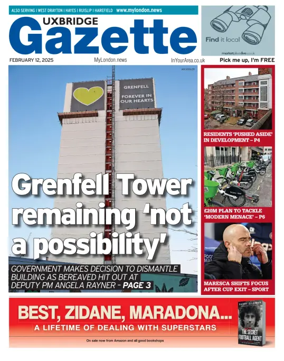 Cover of Uxbridge Gazette