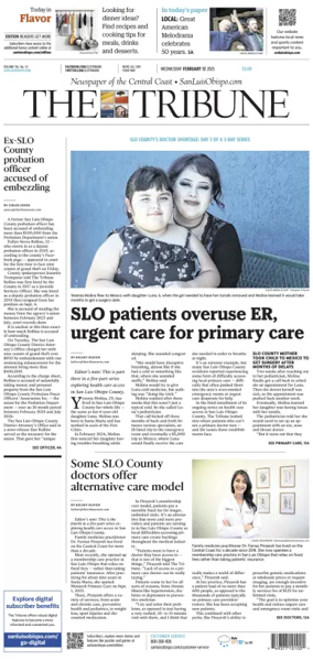 Cover of The Tribune (SLO)