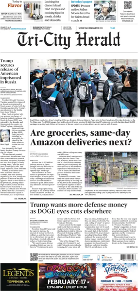 Cover of Tri-City Herald