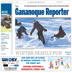 Cover of The Gananoque Reporter
