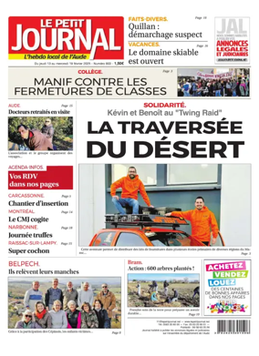 Cover of Le Petit Journal - L'hebdo local de l'Aude
