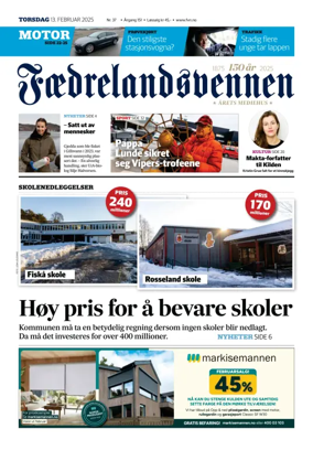 Cover of Faedrelandsvennen