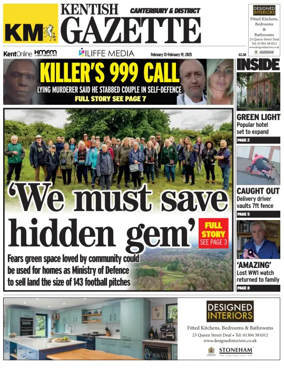 Cover of Kentish Gazette Canterbury & District