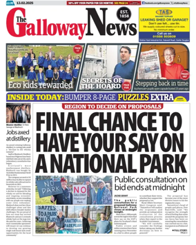 Cover of The Galloway News