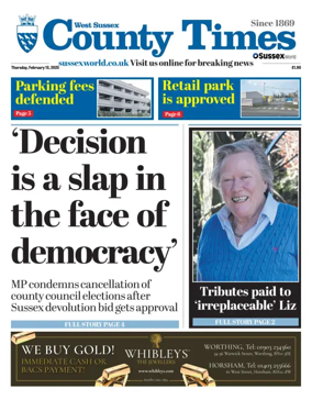 Cover of West Sussex County Times