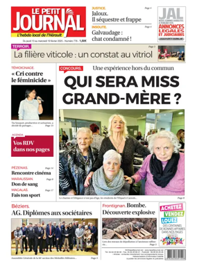 Cover of Le Petit Journal - L'hebdo local de l'Hérault