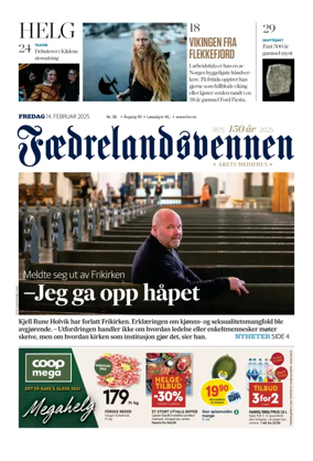 Cover of Faedrelandsvennen