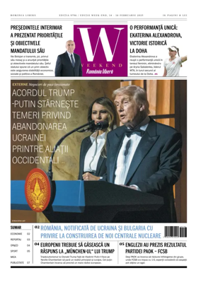 Cover of Romania Libera - Friday Edition