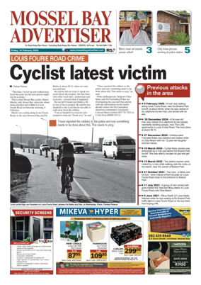 Cover of Mossel Bay Advertiser