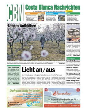 Cover of Costa Blanca Nachrichten