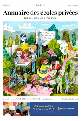 Cover of Le Temps Supplement