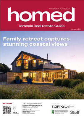 Cover of Homed Taranaki Daily News