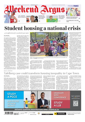 Cover of Weekend Argus (Saturday Edition)