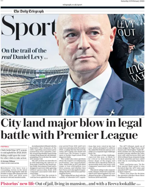 Cover of The Daily Telegraph - Sport Saturday