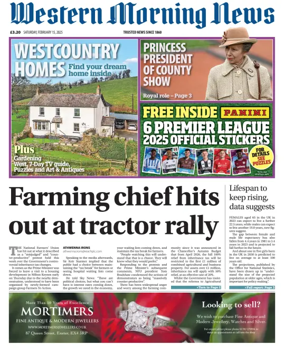 Cover of Western Morning News (Saturday)