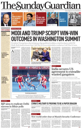 Cover of The Sunday Guardian