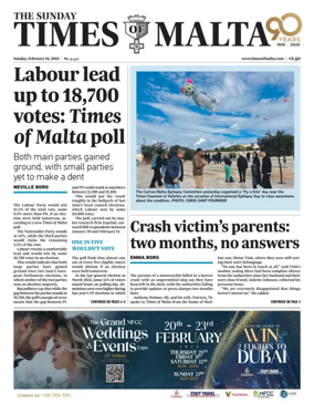 Cover of The Sunday Times of Malta