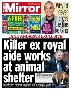 Cover of Sunday Mirror (Northern Ireland)