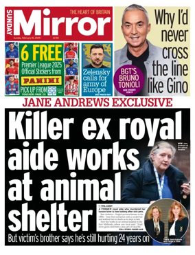 Cover of Sunday Mirror