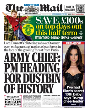 Cover of The Scottish Mail on Sunday