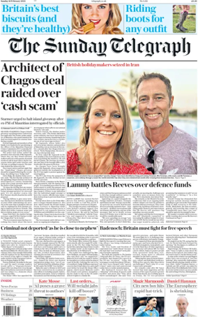 Cover of The Sunday Telegraph