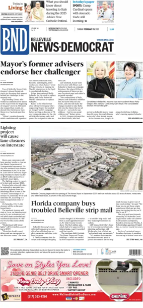 Cover of Belleville News-Democrat (Sunday)