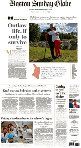 Cover of Boston Sunday Globe