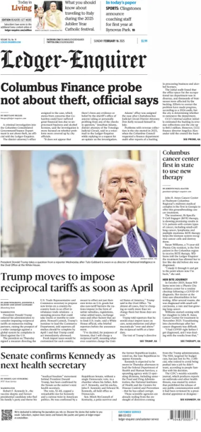 Cover of Ledger-Enquirer (Sunday)