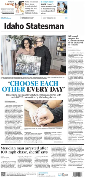 Cover of The Idaho Statesman (Sunday)