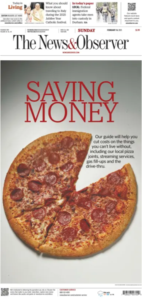 Cover of The News & Observer (Sunday)