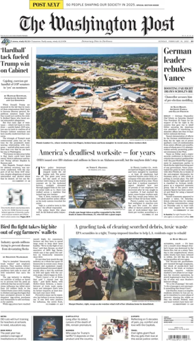 Cover of The Washington Post Sunday