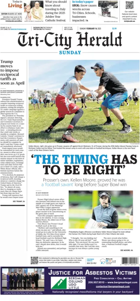 Cover of Tri-City Herald (Sunday)