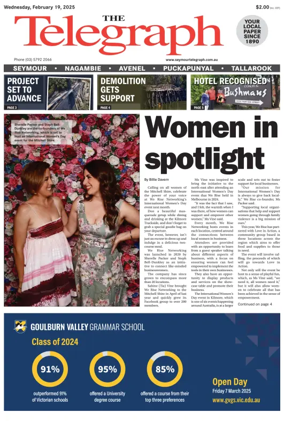 Cover of Seymour Telegraph