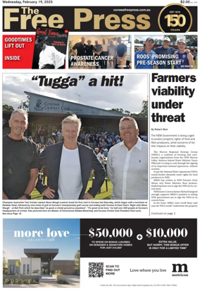 Cover of The Free Press (Corowa)