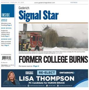 Cover of The Goderich Signal-Star