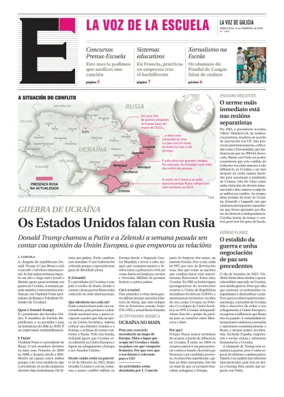 Cover of La Voz de Galicia (Arousa) - La Voz de la Escuela