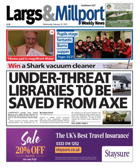Cover of Largs & Millport Weekly News
