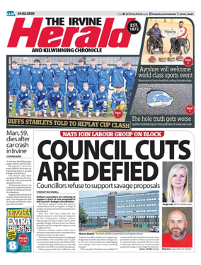 Cover of The Irvine Herald and Kilwinning Chronicle