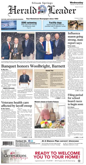 Cover of Siloam Springs Herald Leader