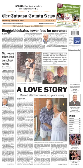 Cover of The Catoosa County News