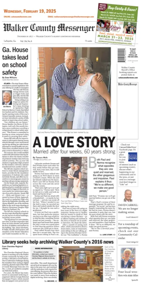 Cover of Walker County Messenger