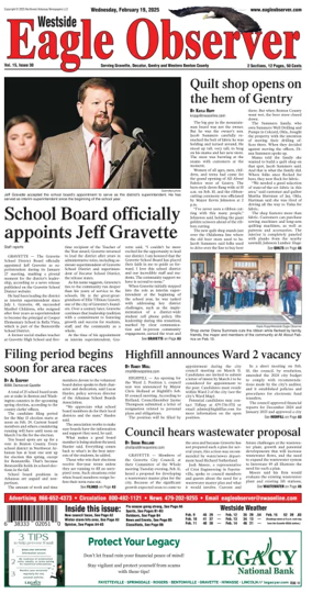 Cover of Westside Eagle-Observer