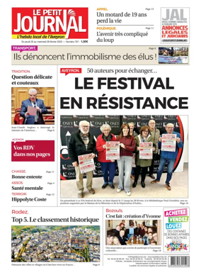 Cover of Le Petit Journal - L'hebdo local de l'Aveyron