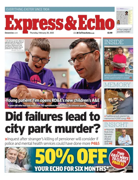 Cover of Express & Echo (City & East Devon Edition)